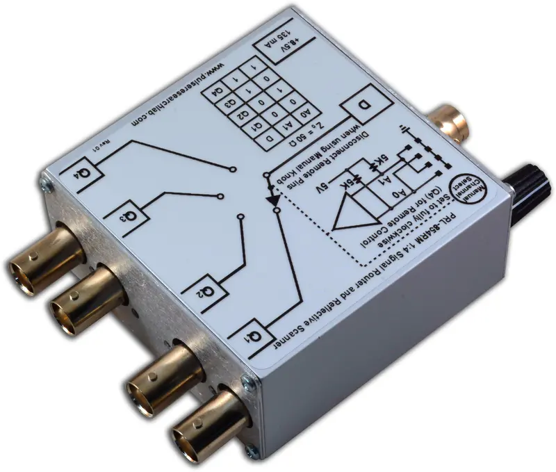 1 X 4 Rf Switch/Scanner, Manual/Remote Control 2