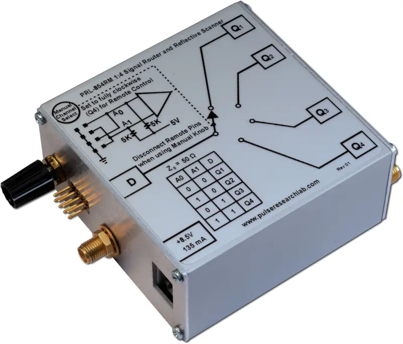 1 X 4 Rf Switch/Scanner, Manual/Remote Control 3