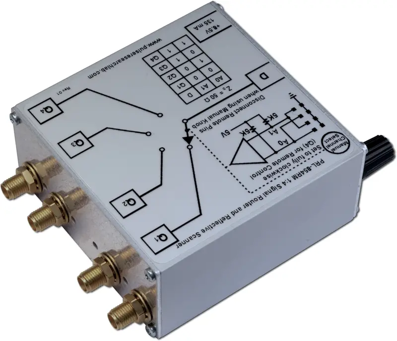 1 X 4 Rf Switch/Scanner, Manual/Remote Control 4