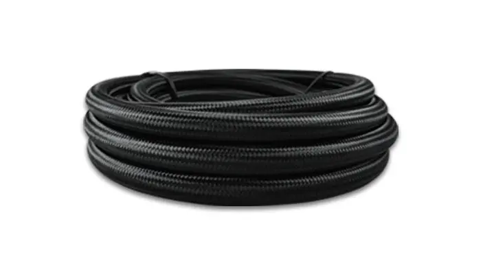 10Ft Roll Of Black Nylon Braid Flex Hose; An Size: -12; Hose Id: 0.68" 1