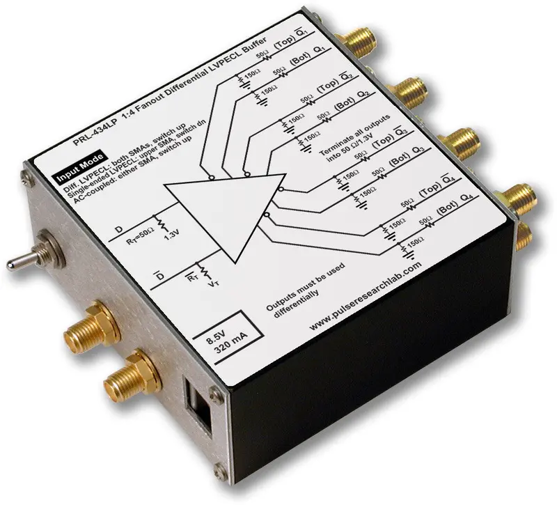 1:4 Differential Lvpecl Fanout Buffer/Line Driver, 3.5 Ghz 1