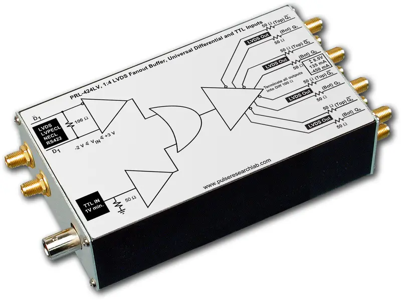 1:4 Lvds Fanout Buffer, Universal Differential And Ttl Inputs 1