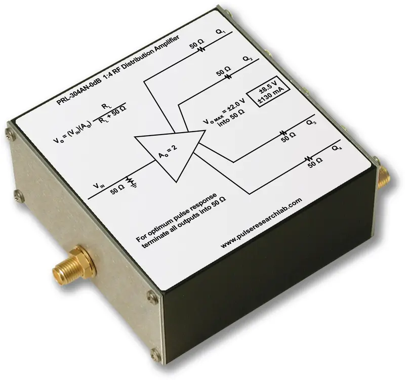 1:4 Rf Distribution Amplifier, 0 Db 1