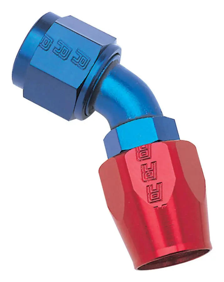 16An 45Deg Hose End Blue/Red 1