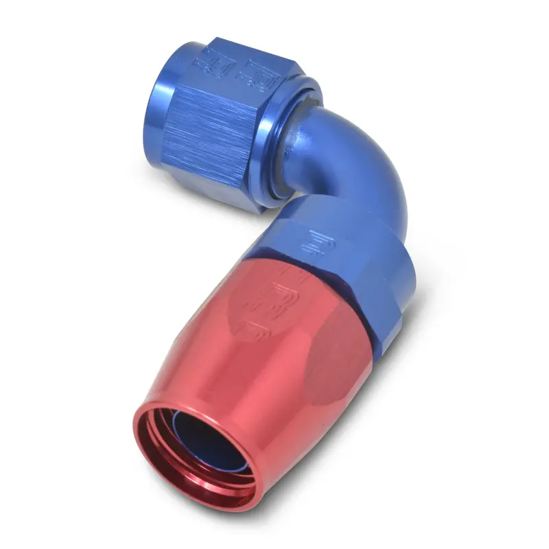 16An 90Deg Hose End Blue/Red 1