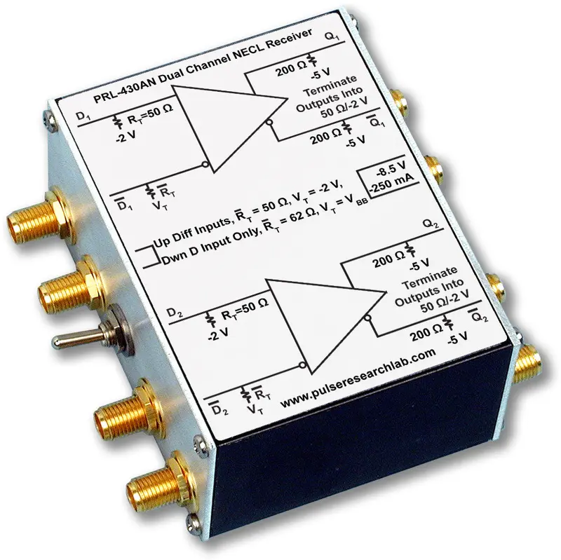 2 Ch. Channel Differential Necl Receiver, Sma I/Os 1