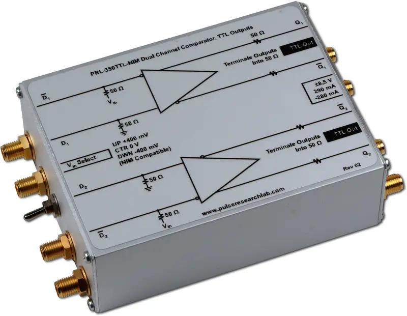 2 Ch. Comparator, Ttl Outputs, Nim-Compatible High Impedance Inputs 1