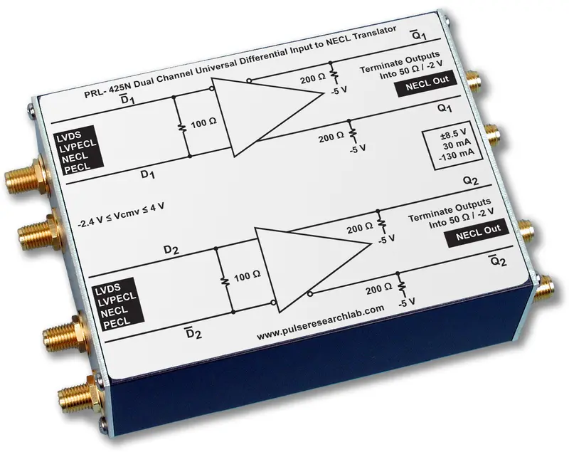 2 Ch. Universal Differential Receiver, Necl Outputs 1