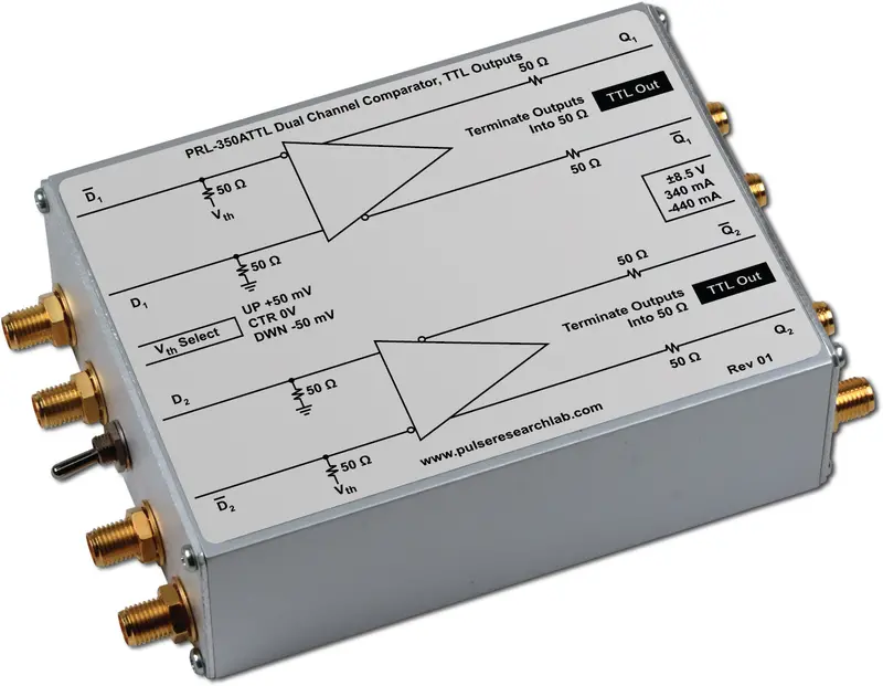 2 Channel Comparator, Ttl Outputs, 350 Ps Tr/Tf 1