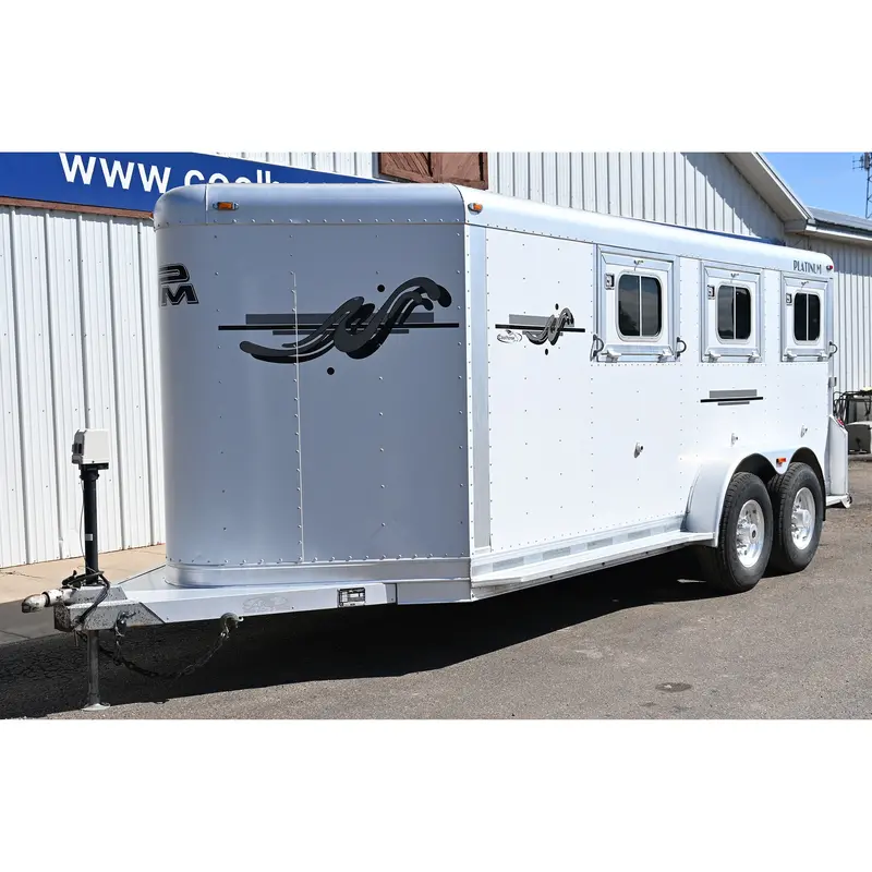 2008 Platinum Low Pro Bumper Pull 2+1 Show Trailer 1