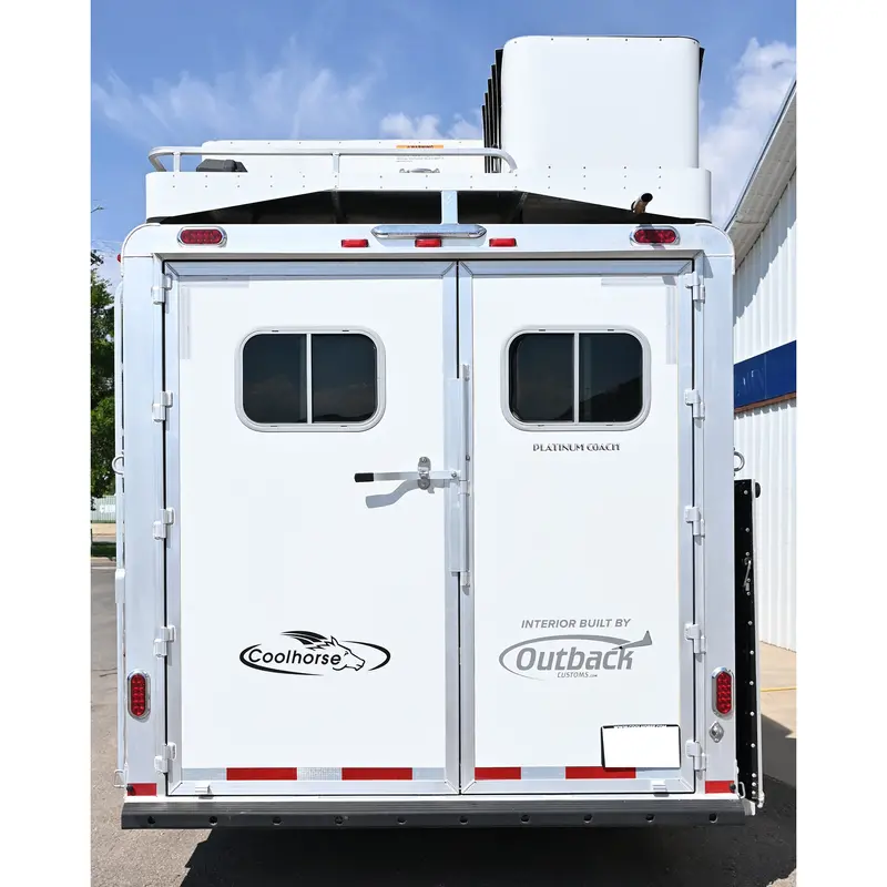 2024 Platinum Coach 3 Horse Trailer 12'8" Outback Lq, Side Load, Full Rear Tack 2