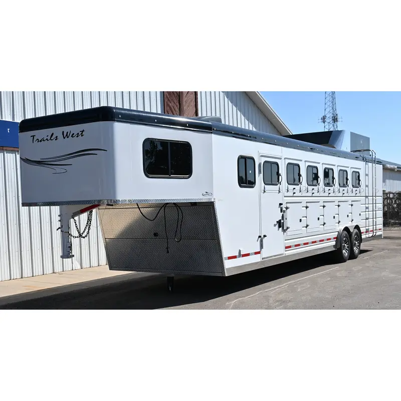2024 Trails West Sierra 6 Horse Trainer's Trailer 1