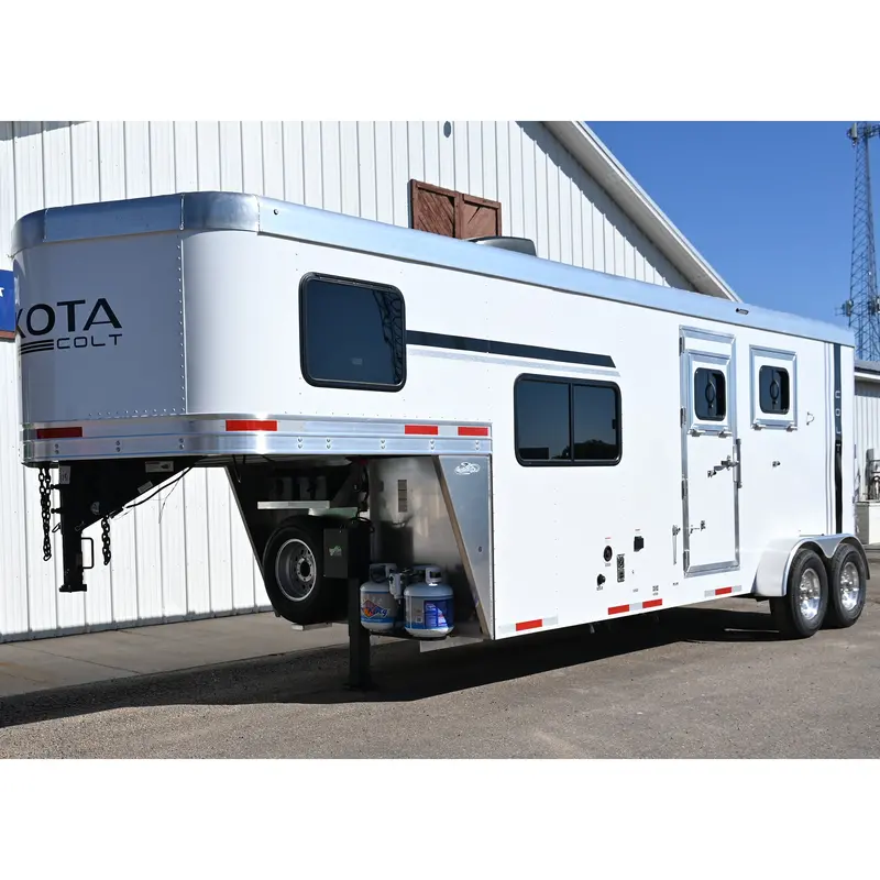 2026 Lakota 2 Horse Trailer Colt 7' Living Quarter 6'9" Wide, Model C027 1