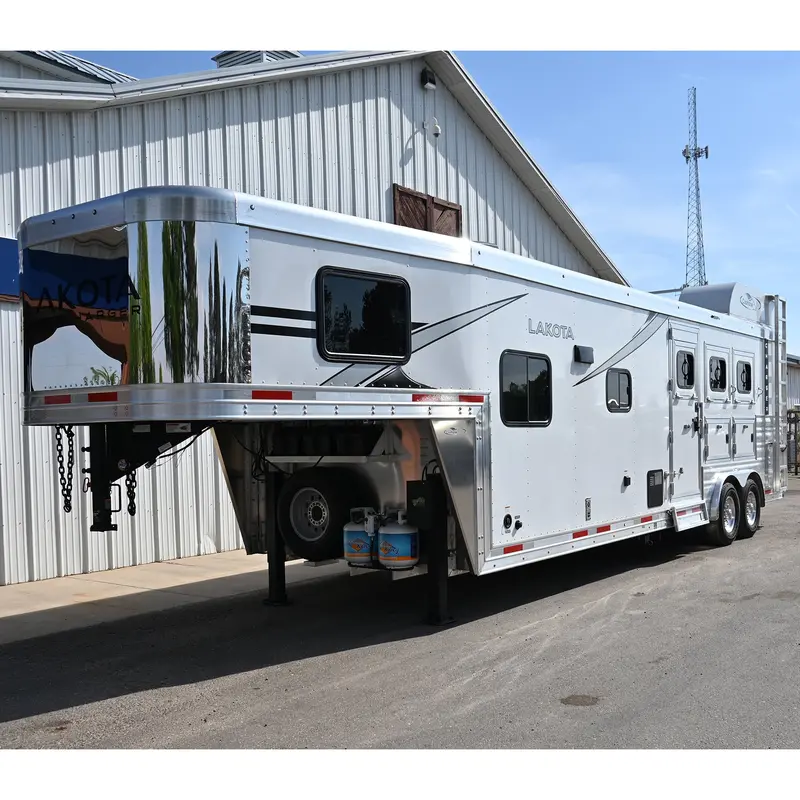 2026 Lakota Charger 3 Horse 11' Lq Non Slide, 8' Wide Horse Trailer 1