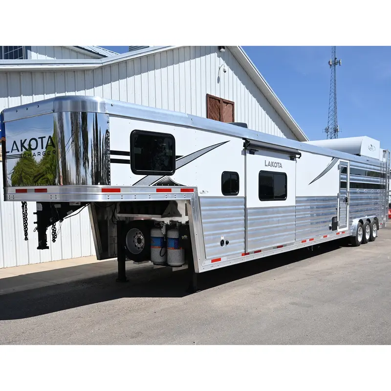 2026 Lakota Charger Stock Combo Trailer 13' Lq, 18' Stock, Slide Out, Super Side Tack 1