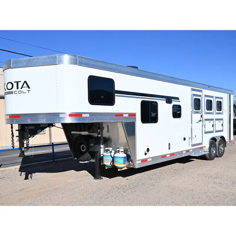 2026 Lakota Colt 3 Horse 9' Living Quarter 8' Wide Horse Trailer 1