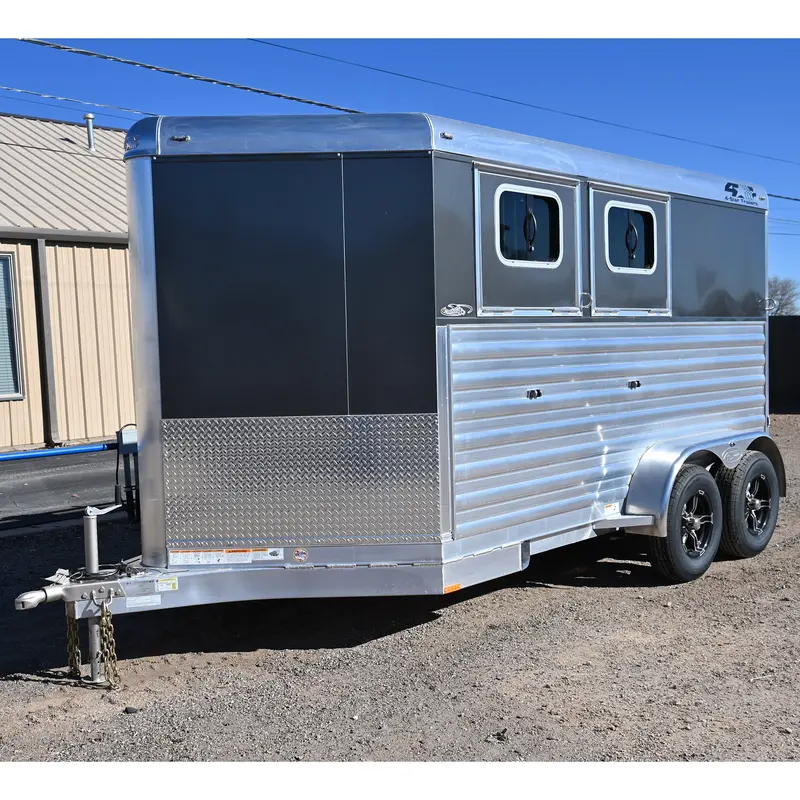 2027 4 Star 2 Horse Bumper Pull 6'10" X12' Horse Trailer Convenience Package 1