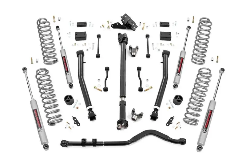 3.5 Inch Lift Kit | Adj Lower | Fr D/S | Jeep Wrangler Unlimited Rubicon (18-23) 1
