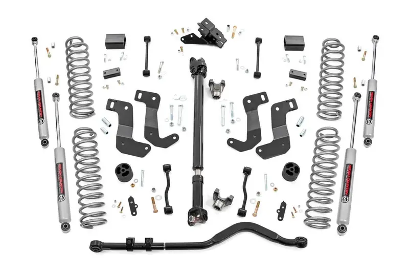3.5 Inch Lift Kit | C/A Drop | Fr D/S | Jeep Wrangler Unlimited Rubicon (18-23) 1
