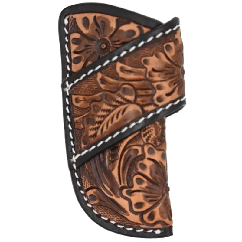 3D Leather Floral Tooled Knife Sheath 2