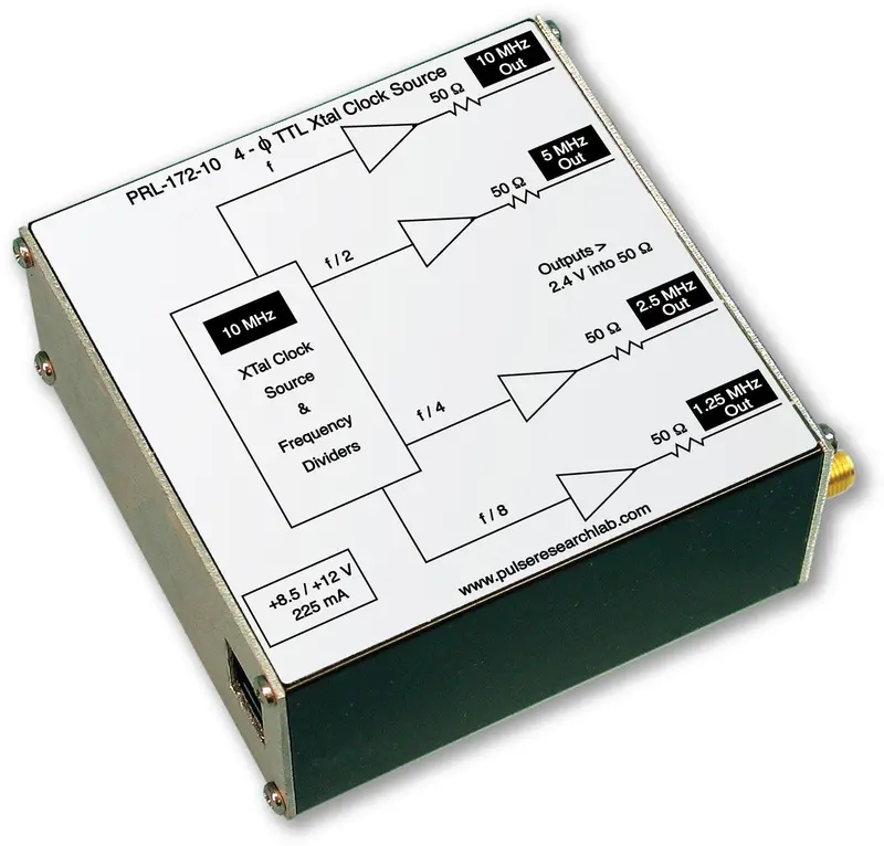 4-Phase Ttl Clock Source (F, F/2, F/4, F/8), Sma Outputs 1