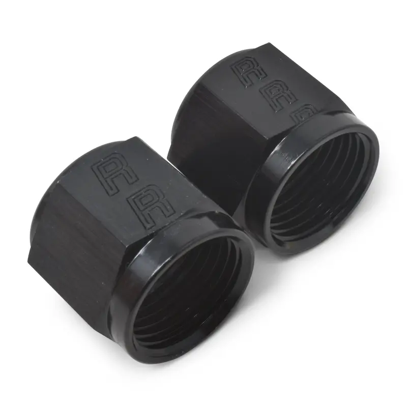 4An To 1/4 Tube Nut Black 6 Pack 1
