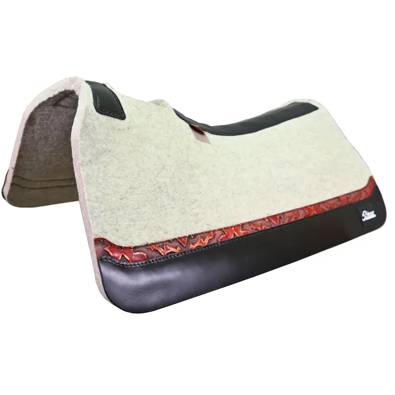5 Star 3/4" All Around Saddle Pad W/ Inset Wear Leathers- 30"X30" 1