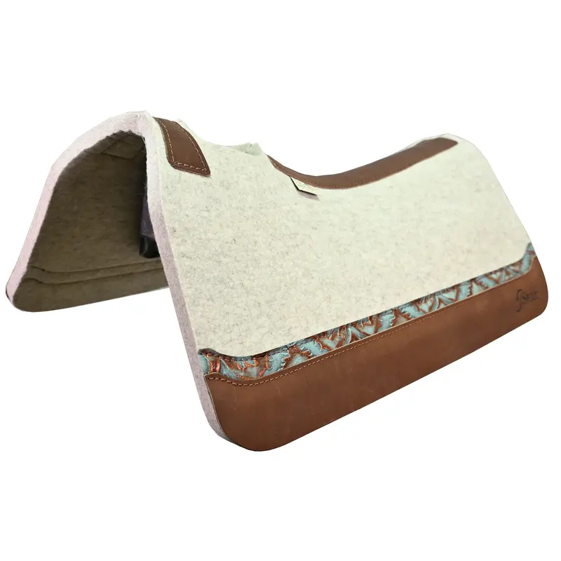 5 Star 3/4" All Around Saddle Pad W/ Inset Wear Leathers- 30"X30" 1