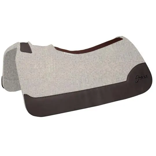 5 Star 7/8" All Around Natural Pad With Full Length Wear Leathers- 30"X30" 1