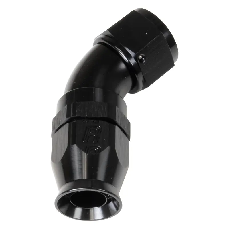 6An 45Deg Pro Hose End Ptfe Black 1