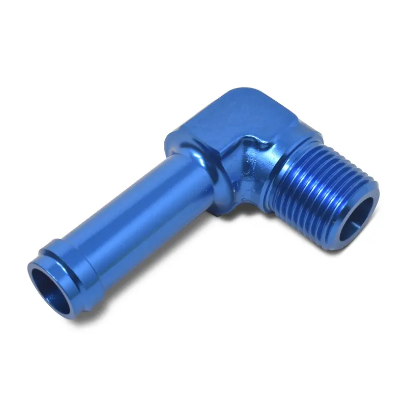 6An 90Deg To 1/4 Pipe M Blue 1