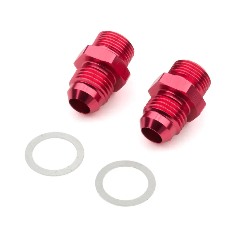 6An Male Single Feed Holley Fitting (2 Pack) 1
