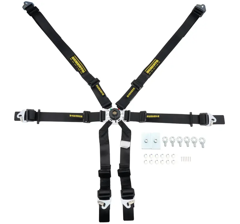 6Pt Harness Flexi Black Fia Hans 1