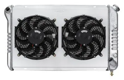 77-82 Corvette Radiator W/ Dual 12In Fan Kit 1