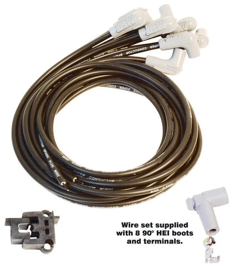 8.5Mm Spark Plug Wire Set - Black 1