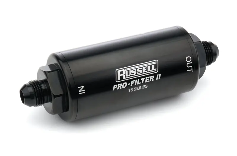 8An 10 Micron Gas Filter Male In/Out Black 1