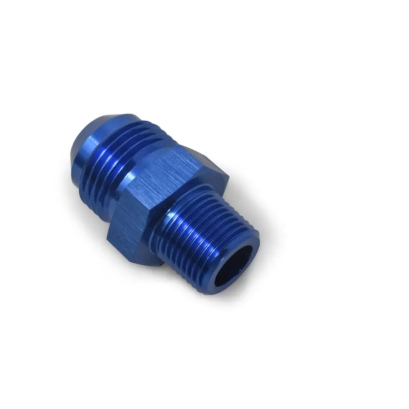 8An Str M To 1/4Npt M Blue 1