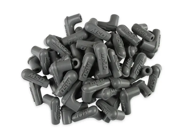90-Deg Sprak Plug Boots 50Pk - Gray 1