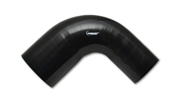 90 Degree Reducer Elbow, 2.75" I.D. X 3.50" I.D. X 4.00" Leg Length - Black 1