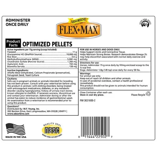 Absorbine Flex+Max Advanced Joint Health Supplement- 5Lb 2