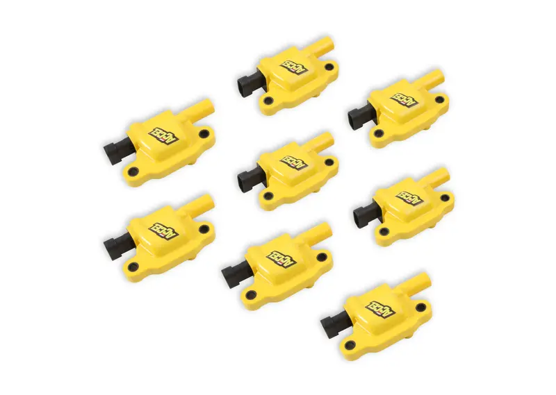 Accel Ignition Coils - Supercoil Gm Ls2/Ls3/Ls7 Engines, Yellow, 8-Pack 1