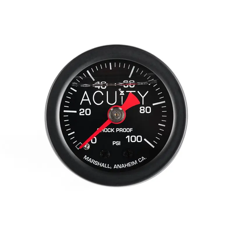 Acuity Instrument 100 Psi Fuel Pressure Gauge In Satin Black Finish 1