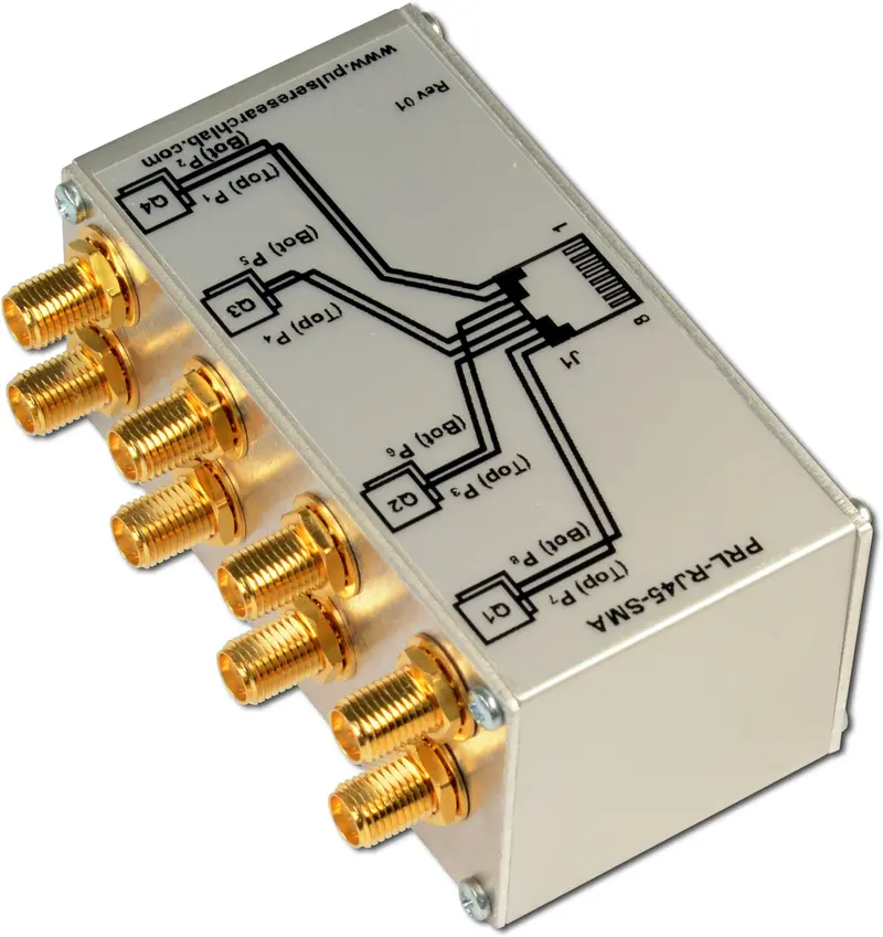 Adapter Module, Rj45 To 8 Sma Female 2