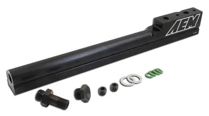 Aem 94-01 Integra Black Fuel Rail 1