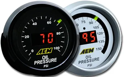 Aem Electronics Oil Pressure Display Gauges 1
