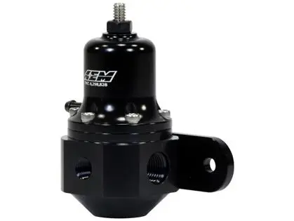 Aem High Capacity Universal Black Adjustable Fuel Pressure Regulator 1