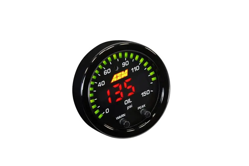 Aem X-Series 0-150 Oil Pressure Gauge Kit 30-0307 1