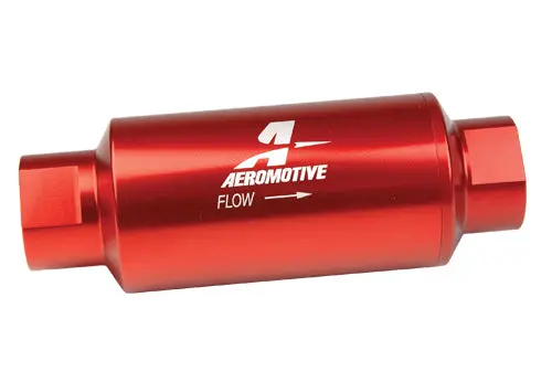 Aeromotive 100 Micron, Orb-10 Red Fuel Filter 1