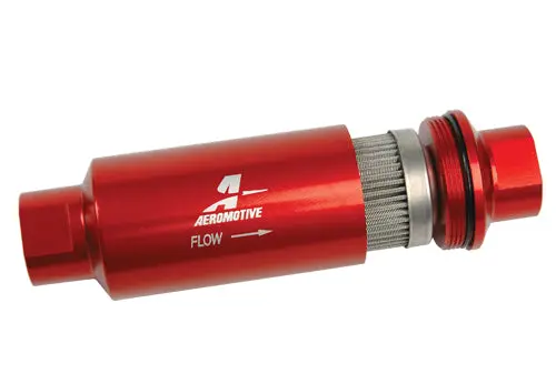 Aeromotive 100 Micron, Orb-10 Red Fuel Filter 2
