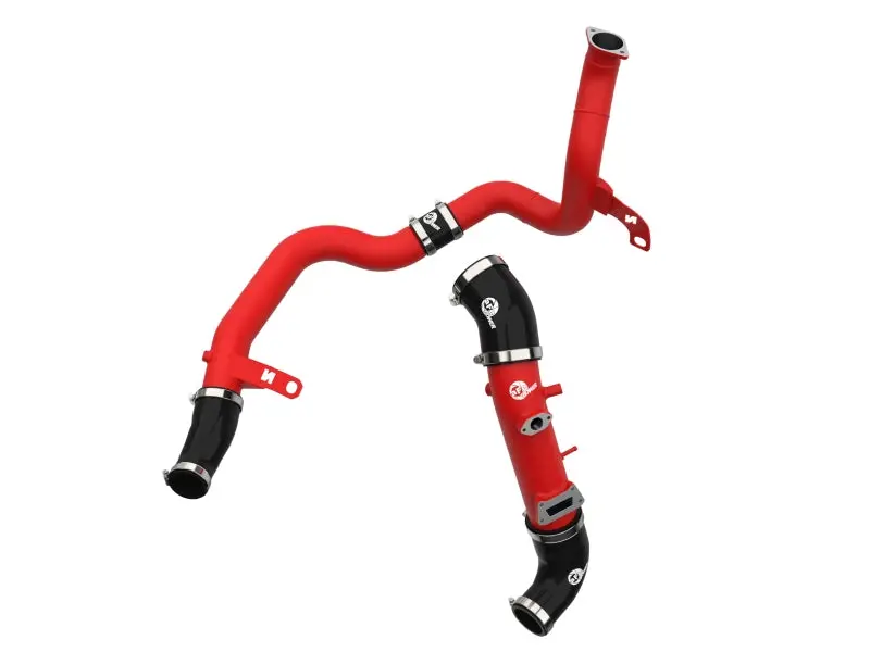 Afe 19-22 Hyundai Veloster N Bladerunner Aluminum Hot & Cold Charge Pipe Kit - Red 1